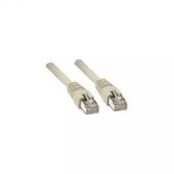 Wentronic Goobay - Kabel krosowy - RJ-45 (M) do RJ-45 (M) - 7.5 m - SF/UTP - CAT 5e - Formowany, zabezpieczony przed zaczepianiem - Szary (50148)