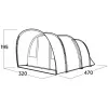 Easy Camp Skarvan 5 namiot tunelowy, niebieski