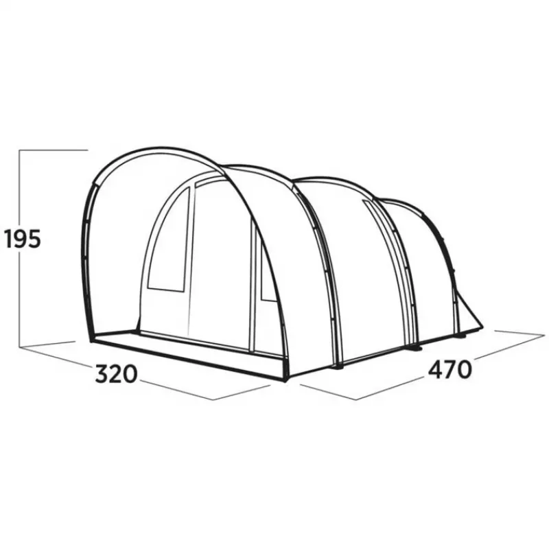 Easy Camp Skarvan 5 namiot tunelowy, niebieski