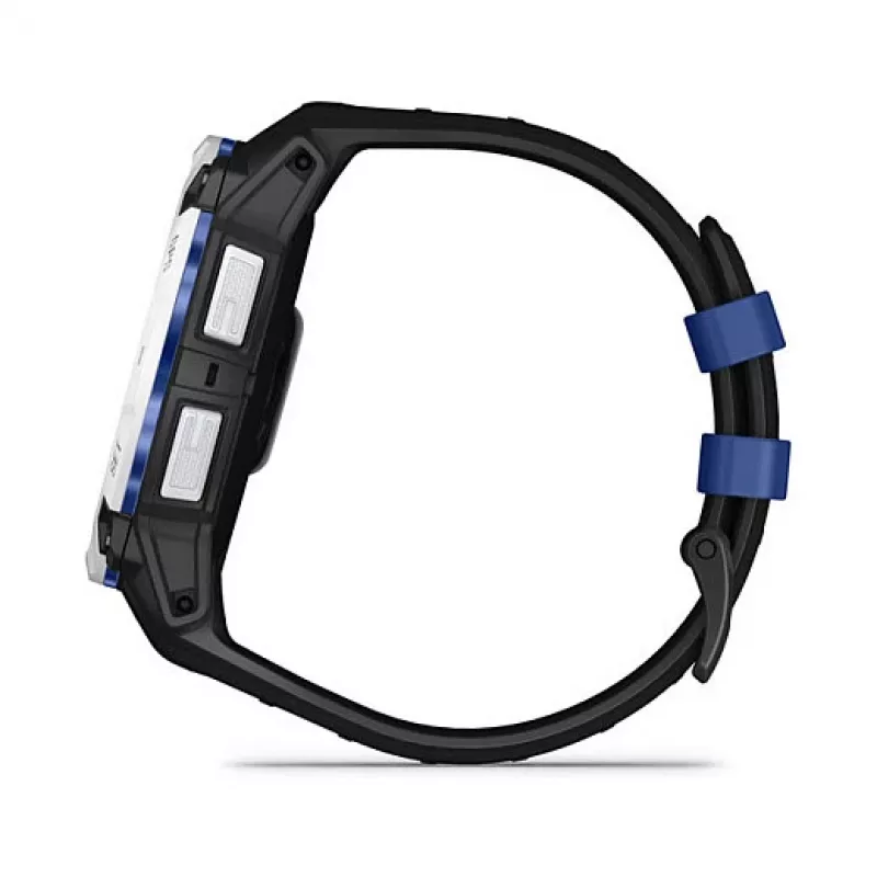 Smartwatch GARMIN Instinct 3.05 cm (1,2 cala) AMOLED 45 mm 390x390 px ekran dotykowy czarny biały GPS 4 GB 53 g pasek silikonowy