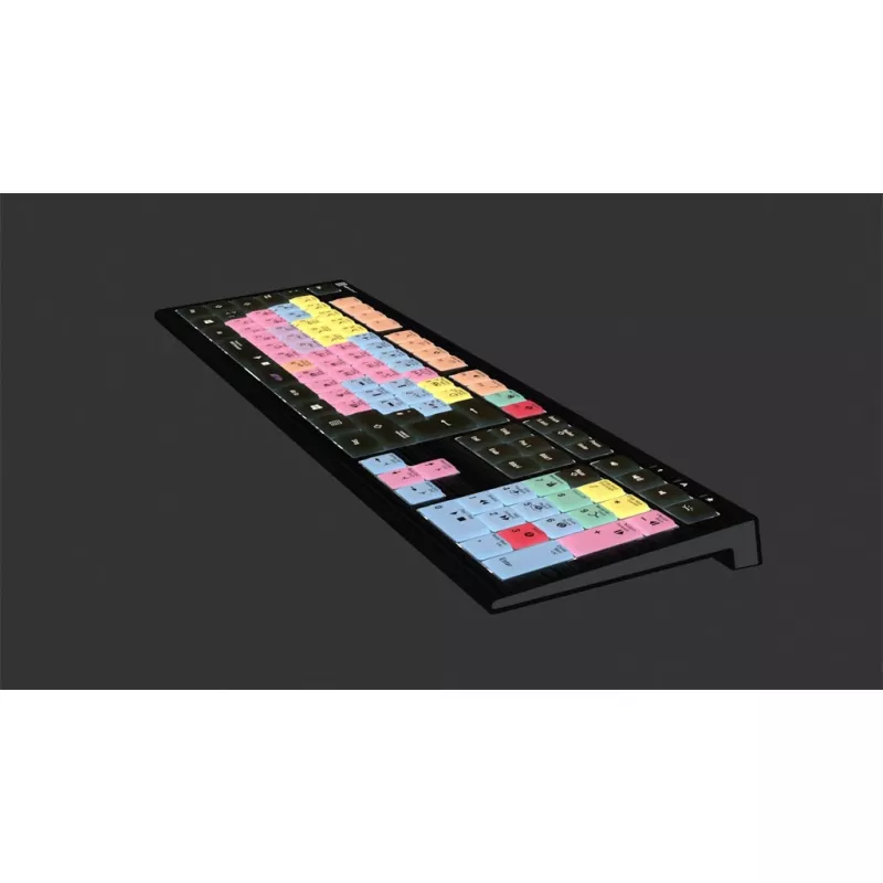 Logickeyboard ASTRA 2 USB QWERTZ Klawiatura Czarna Pełnowymiarowa 108 klawiszy