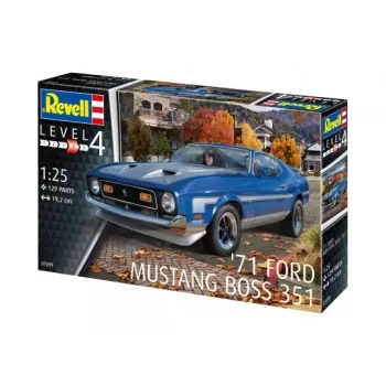 Plastikowy model samochodu REVELL Ford Mustang Boss 351, zestaw plastikowy w skali 1:25
