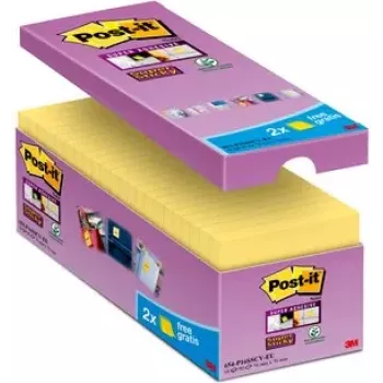 3M Post-it Sticky Notes kwadratowe żółte 90 arkuszy (65416SYP)