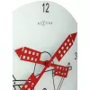 NeXtime klok 8807 Windmil, Ø30 cm, ścienny, biały/czarny/czerwony