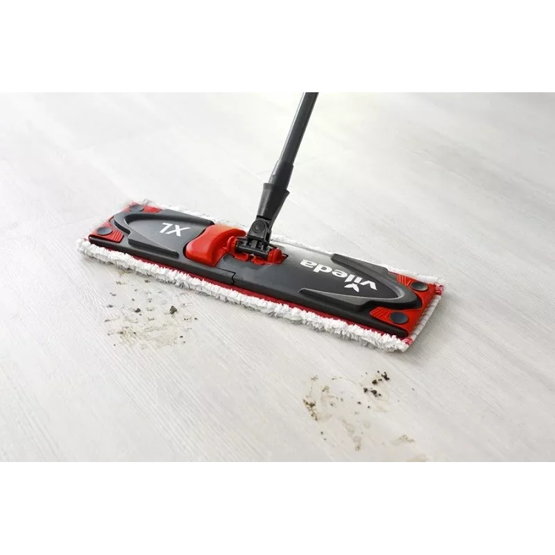 VILEDA mop Ultramax XL Box — zmywalna mikrofibra, obrotowa głowica 360°, składany, do twardych podłóg