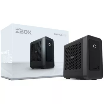 ZOTAC ZBOX MAGNUS ONE EU275070C, Mini-Tower, PC Barebone, DDR5-SDRAM, PCI Express, Serial ATA III, Wi-Fi 7 (802.11be), 500 W