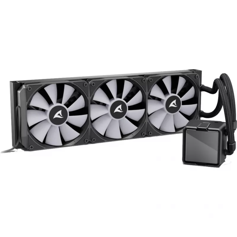 All-in-One Chłodzenie cieczą CPU Sharkoon S100 ARGB – Chłodnica 360 mm, Czarny