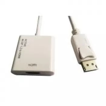 ROLINE DisplayPort-HDMI Adapter - Active - v1.2 - DP Plug-HDMI Socket - Biały - 0,15 mm (0.00591) - DisplayPort Plug - HDMI Type A - DisplayPort Version 1.2 - Active (12.03.3160)