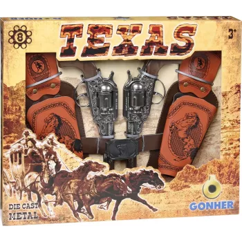 Gonher Zestaw Texas Rewolwer 8 Strzałów (234/0)