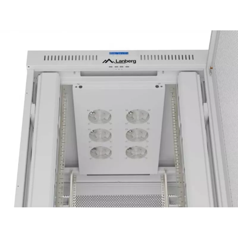 Szafa rack 19 cali LANBERG FF01-8047-23SL 47U 800x1200 mm szara drzwi perforowane