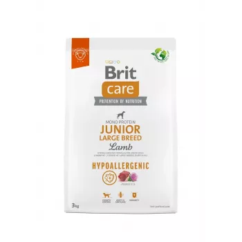 Sucha karma dla psa Brit Care Hypoallergenic Junior Large Breed Lamb 3 kg — kompletna dieta dla szczeniąt dużych ras