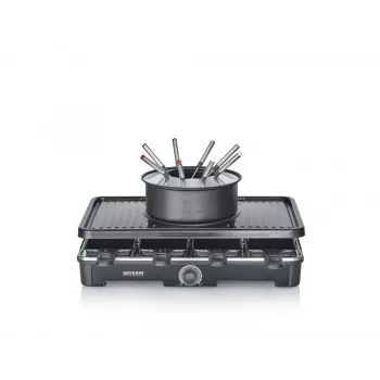 Grill do raclette Severin RG 2347 8 osób 1400 W Czarny