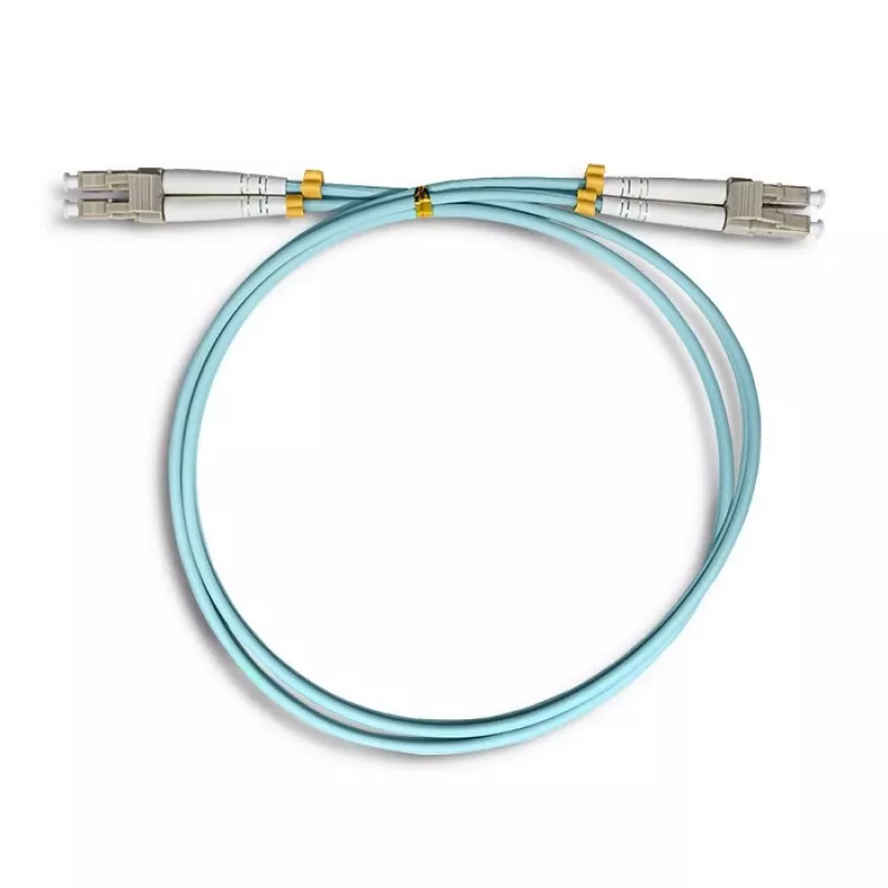 Qoltec - kabel krosowy - LC/UPC Multimod (M) do LC/UPC Multimod (M) - 1 m - światłowód - Duplex - 50/125 mikronów - OM3 - bezhalogenowy
