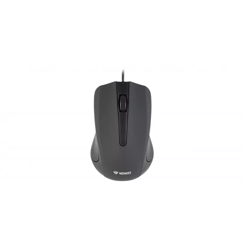 Przewodowa mysz USB, 3 przyciski, gumowana powierzchnia, 1000 DPI
