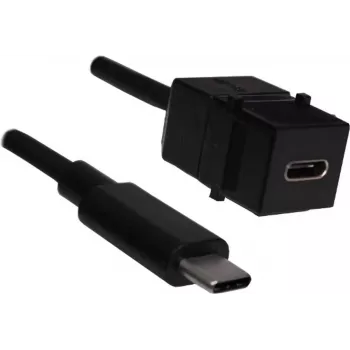 Przedłużacz USB Bachmann 917.1212 24‑pin USB-C męski na żeński 50 cm USB 3.1 Power Delivery 60W