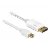 Kabel DisplayPort DeLOCK 83482 Mini DisplayPort 2 m Biały
