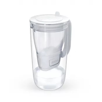 Dzbanek filtrujący wodę BRITA Glass+1 Maxtra Pro szary, 2,4 L całkowita / 1,5 L filtrowana, filtr Maxtra Pro PP