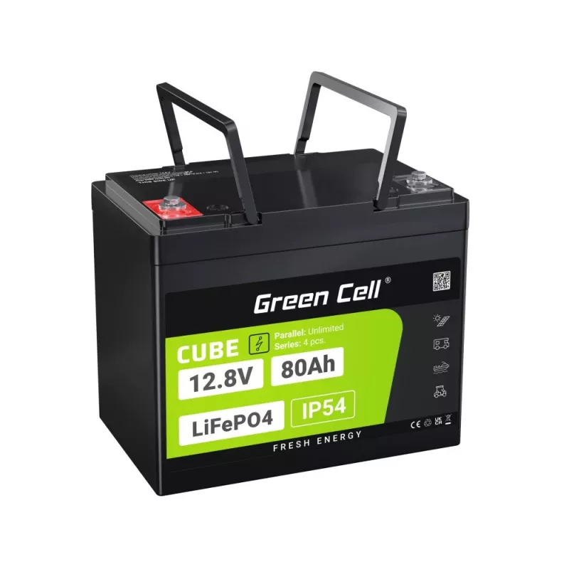 Akumulator UPS Green Cell LFPGC12V80AH litowo-żelazowo-fosforanowy (LiFePO4) 12.8 V