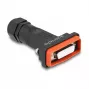 Złącze żeńskie DeLOCK D-Sub HD 26 pin IP67 wodoszczelne czarno-pomarańczowe