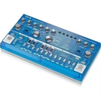 Syntezator basowy Behringer TD-3-BB niebieski Transparent – analogowy moduł linii basowej
