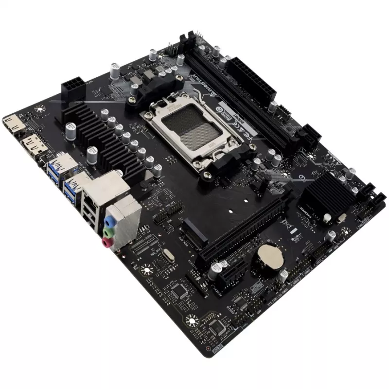 Płyta główna BIOSTAR B650MT Micro ATX, AMD B650, Socket AM5, DDR5, 2x DIMM, 96GB, 1x M.2, 4x SATA III, Gigabit LAN