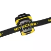 Latarka czołowa z opaską Nitecore NU11 — 150 lm, IPX5, ładowanie USB, 41 g, żółto-czarna