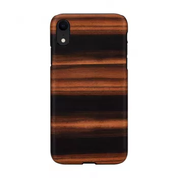 Etui na smartfon man and wood do iPhone XR — hebanowa czerń, ochronna twarda skorupa