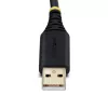 StarTech.com adapter kablowya USB na szeregowe 2-portowy 2ft (60cm), wymienne śruby/nakrętki DB9, zachowanie COM, USB-A na DB9 RS232, FTDI, ochrona ESD poziomu 4, Windows/macOS/ChromeOS/Linux - wytrzymała konstrukcja TPE