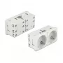 Gniazdko elektryczne CEE 7/3 DELOCK Easy 45 — 250 V, 16 A, 4000 W, białe, ABS/PC, 90×45×40 mm