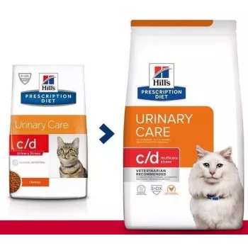 HILL'S PRESCRIPTION DIET Feline c/d Multicare Stress sucha karma dla kota Kurczak 8 kg