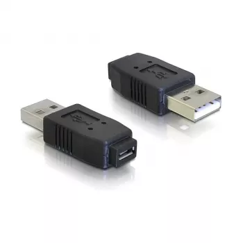Adapter USB micro-A+B żeński na USB 2.0-A męski DeLOCK 65029