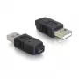 Adapter USB micro-A+B żeński na USB 2.0-A męski DeLOCK 65029