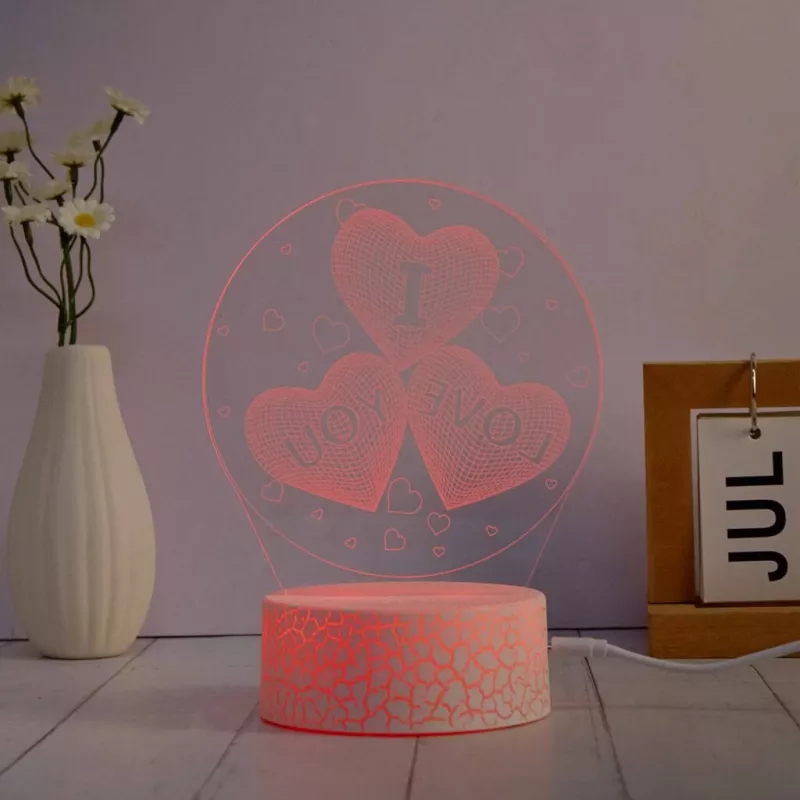 Manta SNL115RGB Zestaw dekoracyjnej lampy LED RGB z sercem 3D