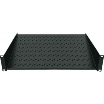 Intellinet 19-calowa półka wspornikowa, 1U, przedni montaż 2-punktowy, głębokość 150 mm, maks. 25 kg, czarna, trzyletnia gwarancja