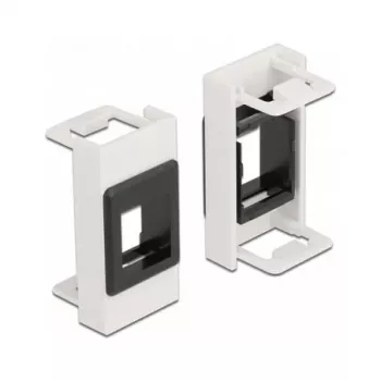Uchwyt Keystone DeLOCK Easy 45 Moduł 22,5 x 45 mm biały czarny