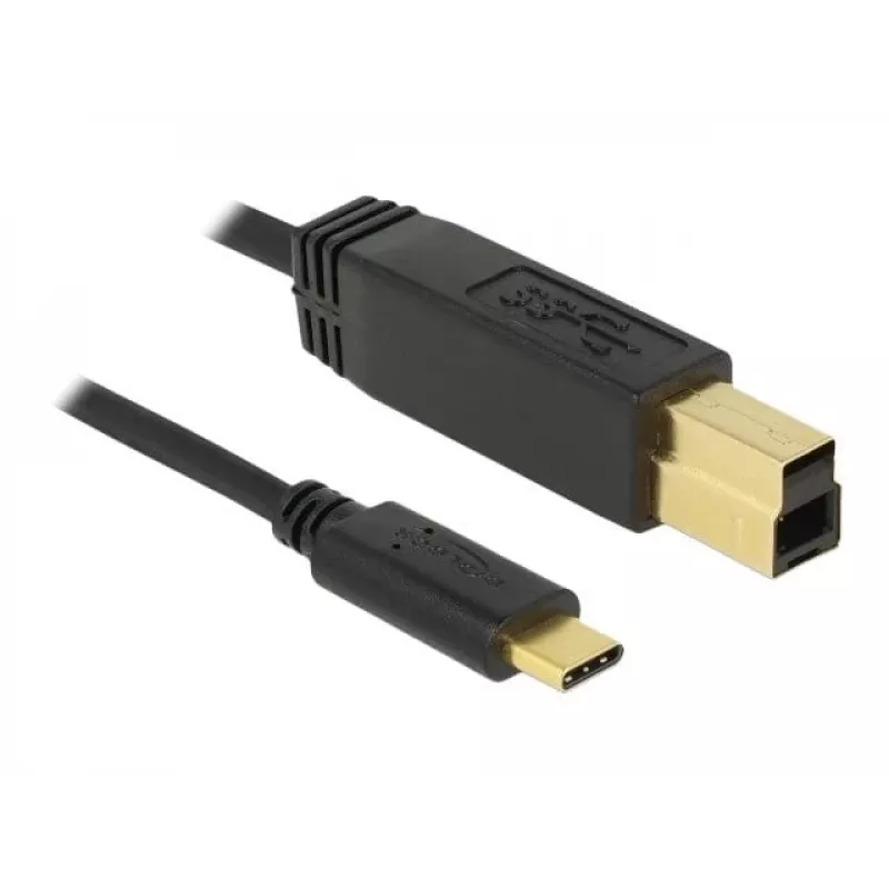 Kabel USB DeLOCK 83675 USB 3.2 Gen 2 1m USB C USB B czarny