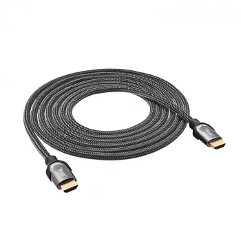 Akyga AK-HD-30S kabel HDMI 2.1, 48 Gb/s, 8K 60 Hz / 4K 120 Hz, w oplocie, 3 m, czarny