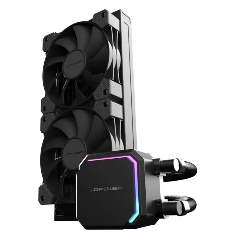 Chłodzenie cieczą All-in-one LC-Power LC-CC-240-B 12 cm Czarny