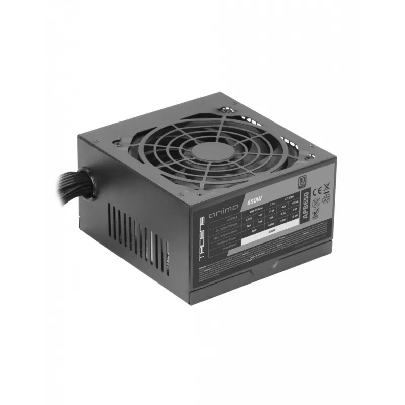 Zasilacz TACENS ANIMA APB650 80+ Bronze 650W ATX, pojedyncza linia +12V, przewody modułowe