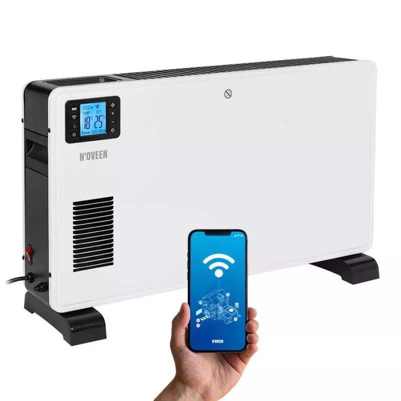 Konwektorowy grzejnik elektryczny NOVEEN NOVEENCH9099, 2300 W, 3 poziomy mocy, Tuya WiFi Smart, LCD, timer, ustawienie na podłodze