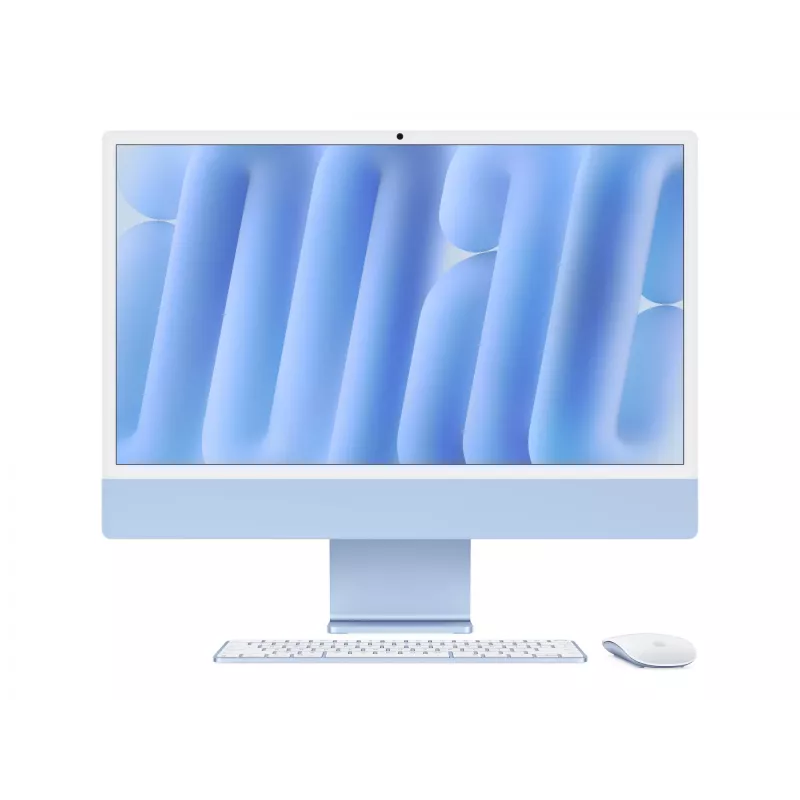 iMac 24 cale: M4 10/10, 16 GB, 512 GB SSD - Niebieski