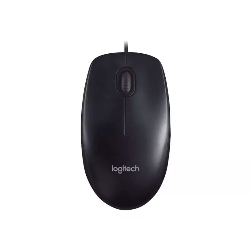 Logitech M90 przewodowa mysz optyczna biurowa — 1000 DPI, symetryczna, USB Type-A, czarna