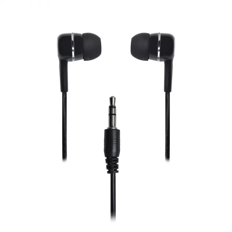 Słuchawki przewodowe douszne VAKOSS LT-437EX, binauralne, 3,5 mm, kabel 1 m, 32 Ω, 20–20000 Hz, zamknięte, czarne