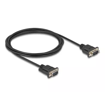 Kabel szeregowy DeLOCK RS-232 D-Sub9 męski na męski 2 m czarny