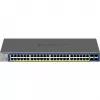 NETGEAR 52-portowy przełącznik inteligentny PoE Gigabit/10G z możliwością stackowania (GS752TXP)