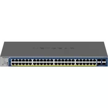 NETGEAR 52-portowy przełącznik inteligentny PoE Gigabit/10G z możliwością stackowania (GS752TXP)
