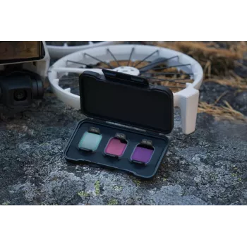 Zestaw filtrów neutralnych szarych DJI Flip ND16 / ND64 / ND256 — zestaw trzech dla kompatybilnych dronów DJI