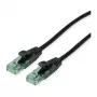 ROLINE RM kabel krosowy Cat.6A UTP, czarny, 0,5 m