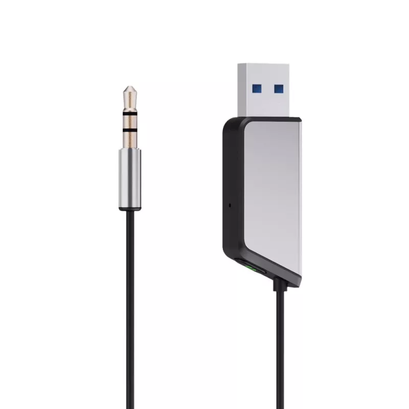 Adapter AUX Savio TR-16 z funkcją głośnomówiącą, Bluetooth 5.3, Google Assistant/Siri