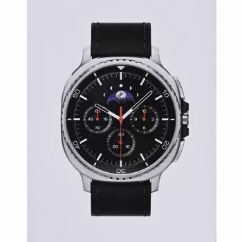 Samsung Galaxy Watch 8 Classic 3,3 cm (1,3 cala) AMOLED 46 mm Cyfrowy 438 x 438 pikseli Ekran dotykowy 4G Srebrny Wi-Fi GPS (satelitarny)